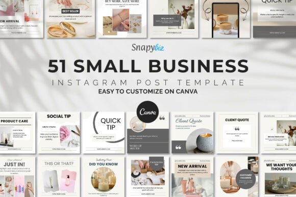Download Small Business Canva Instagram Template - Premium Bundle