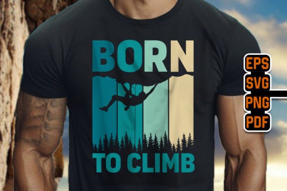 Download Retro-Inspired Climbing Tees Graphics - Graphic Collection