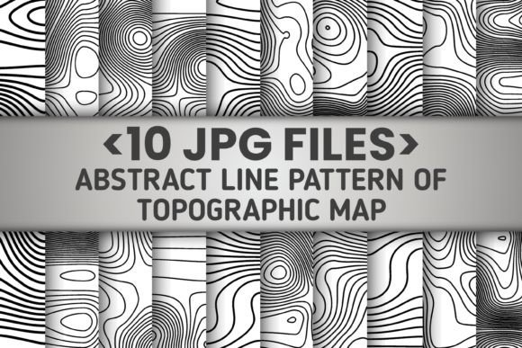 Download 10 Set Topographic Line Map Part 4 - Graphic Collection