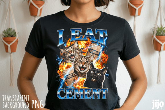 Download I Eat Cement Cats PNG - Cement Collection
