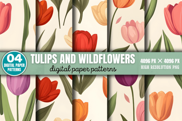 Download Spring Flowers and Leaves Patterns 1 - Leaves Collection
