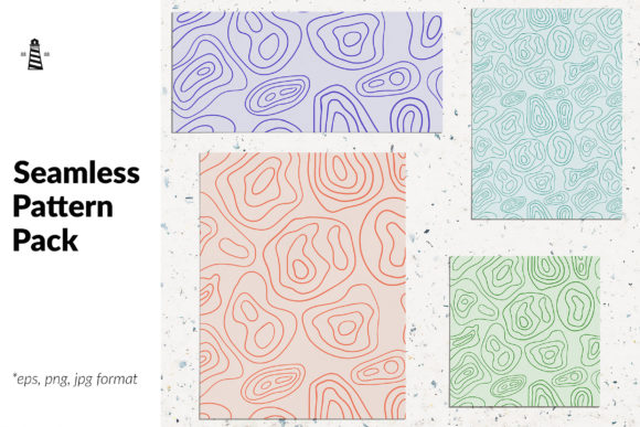 Download Topographic Map Seamless Patterns - Graphic Collection