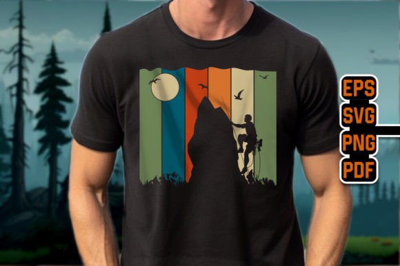 Download Retro-Inspired Climbing Tees Graphics - Graphic Collection