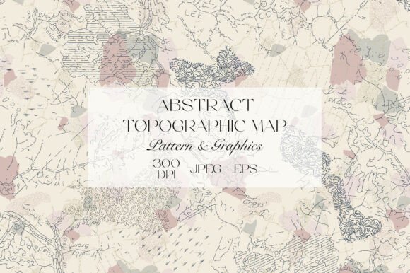Download Abstract Topographic Map Pattern - Graphic Collection