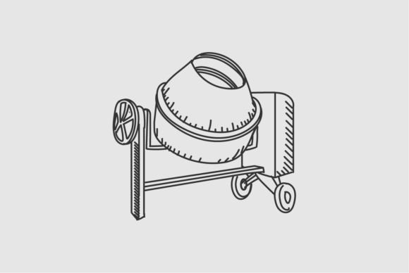 Download Vintage Retro Cement Concrete Mixer - Cement Collection