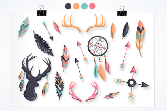 Download Boho Deer Graphics and Illustrations - Graphic Collection